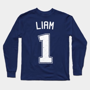 Liam Number One Athletic Sports Jersey Long Sleeve T-Shirt